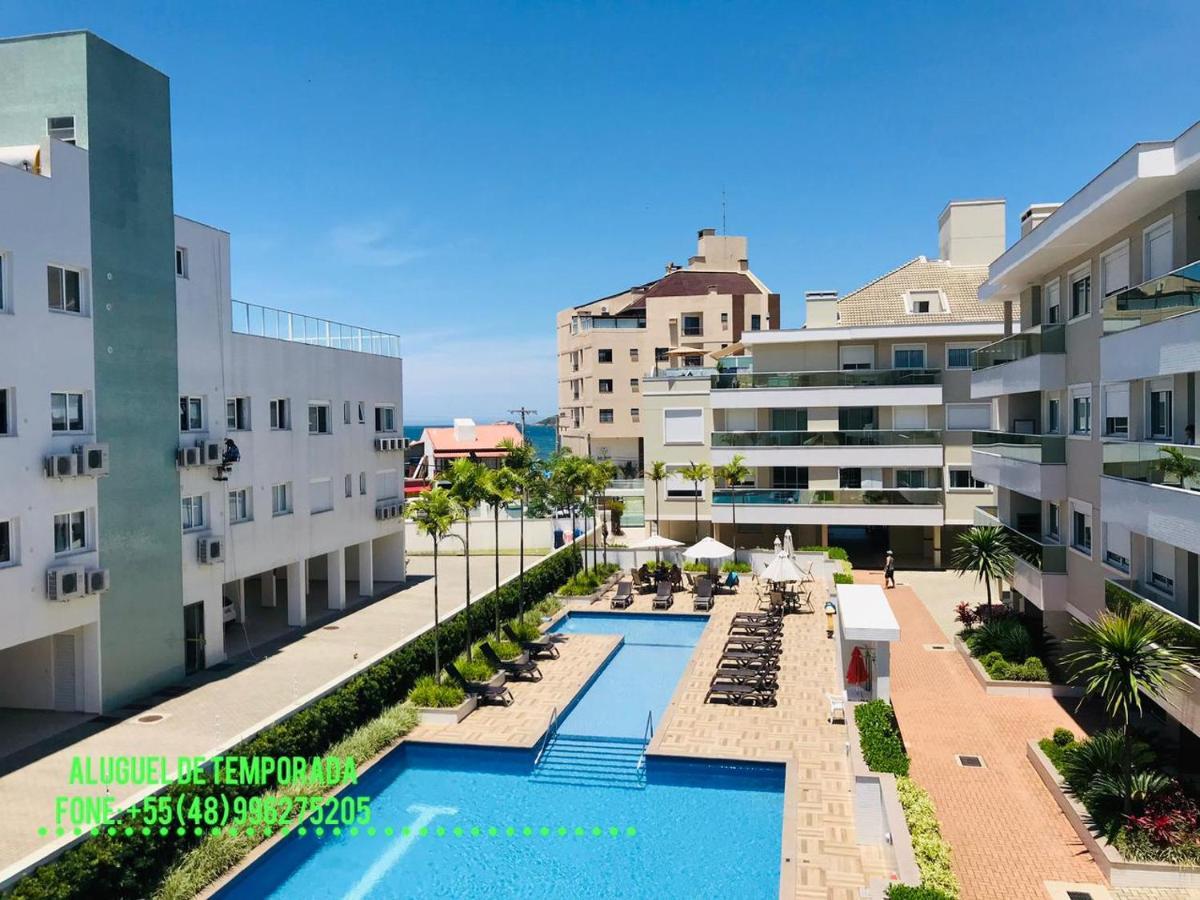 Apartamento de frente para Piscina, com vista para o mar Florianopolis Exterior foto