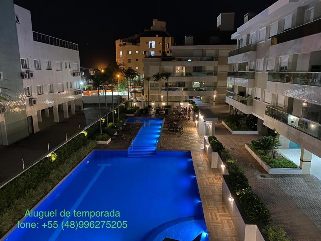 Apartamento de frente para Piscina, com vista para o mar Florianopolis Exterior foto